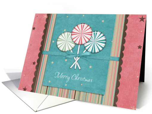 Merry Christmas Lolly Pop card (956557)