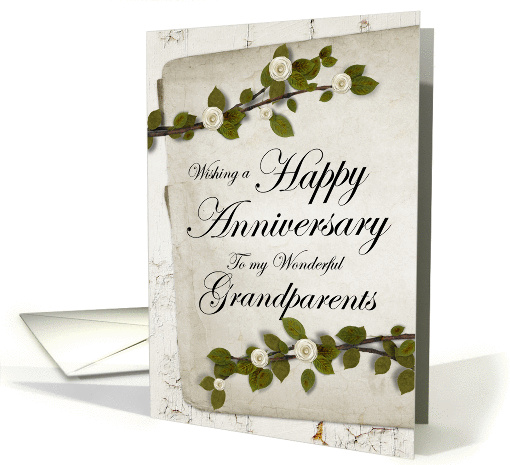 Happy Anniversary to my Wonderful Grandparents card (956821)