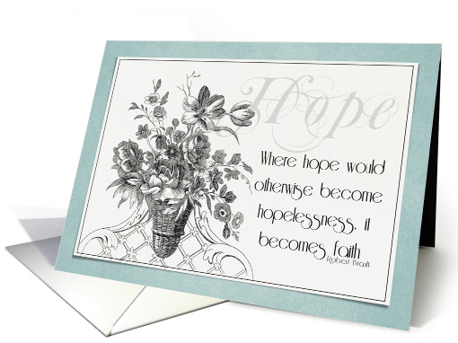 Hope Floral card (958087)
