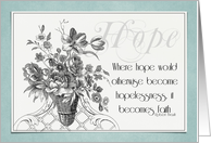 Hope Floral Card