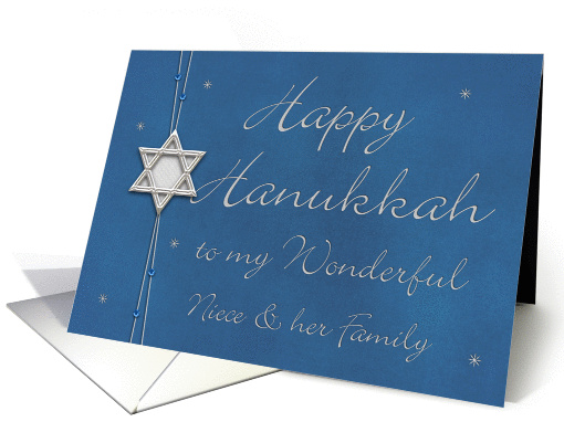 Happy Hanukkah to my Wonderful niece & Family card (959369)
