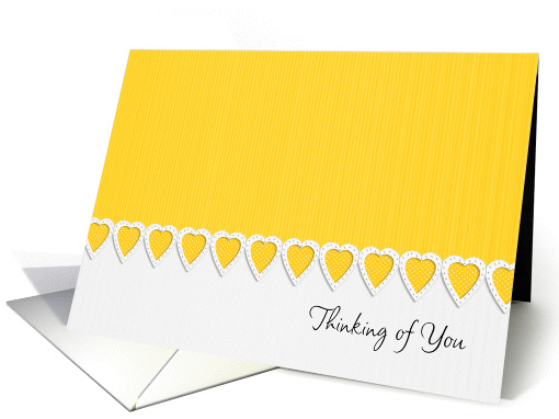 Thinking of You Digital Embossed Look Heart card (960881)