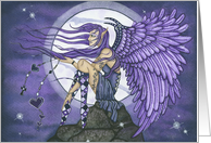 Blank Card - Angelica the Purple Moon Angel card