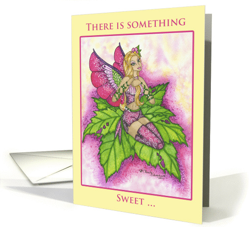 Birthday Card - Sweet Sixteen Pink Playful Fairy card (941446)