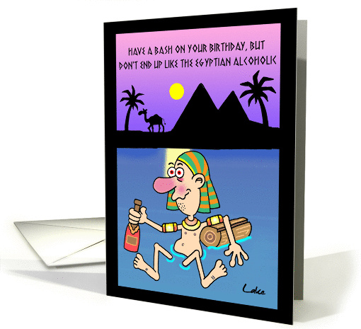 Funny Greetings Card - Cartoon - Birthday - Old - Badass card (957877)