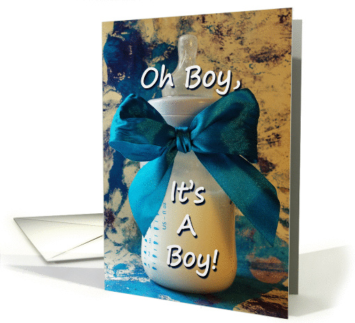 Announcement: Pregnant With Baby Boy! card (944590)
