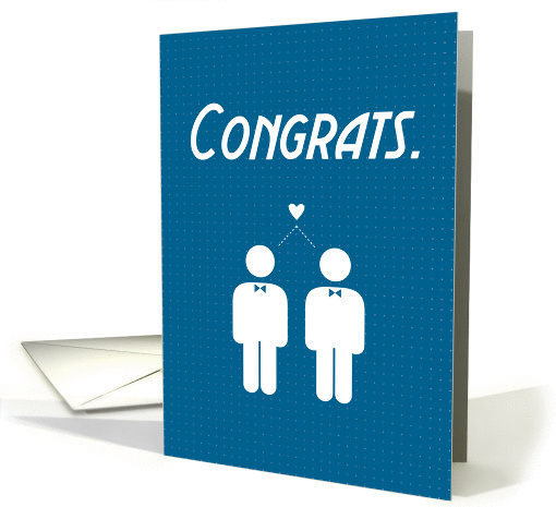 Congrats on Wedding -- Gay -- Male card (941071)