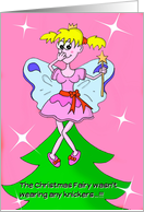 Rude Christmas Card - Cheeky Christmas Fairy card
