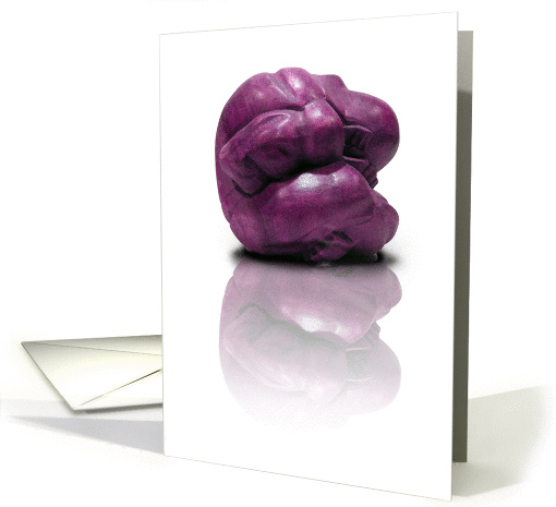 Encouragement, I'm Here for You, Purple Abstract Sculpture card