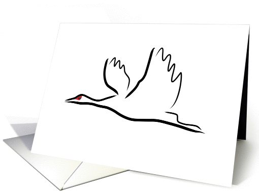 Sandhill Crane blank card (1162508)
