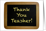 Chalkboard Thank you Teacher card