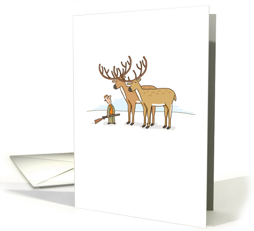 Funny Birthday, Deer Pun card (1293370)