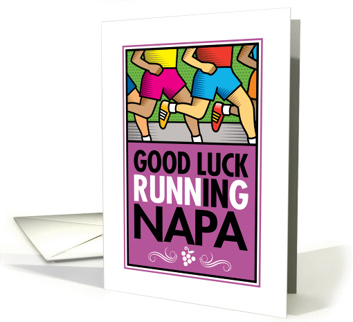 Good Luck Running In Napa card (1369732)