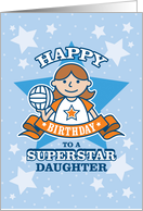 Happy Birthday Superstar Daughter, Volleyball card