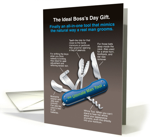 Ultimate Man Tool, Funny Boss's Day card (1398066)
