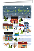 Folk Art Season’s Greetings card