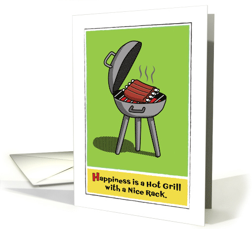 Funny Birthday Barbecue Pun card (1474310)