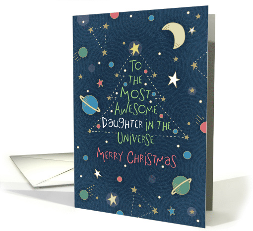Most Awesome Daughter in the Universe, Merry Christmas card (1503502)