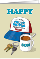 Son National Truck Driver Appreciation Week Trucker Hat card