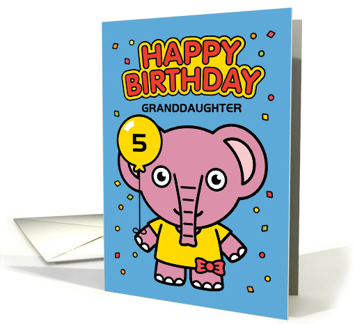 Customize Happy Birthday Granddaughter Little Elephant... (1565986)