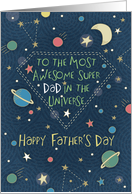 Father’s Day Most Awesome Super Dad in the Universe card