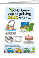 Funny Birthday Getting Old Jokes card