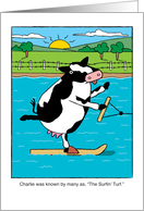 Cow Water Skiing Pun...