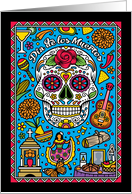 Dia de los Muertos Day of the Dead Sugar Skull card