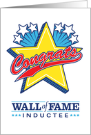 Congratulations Wall of Fame Inductee Big Star Wrestling card