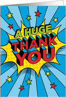 Superhuman Thank You Comic Book Style Graphics card