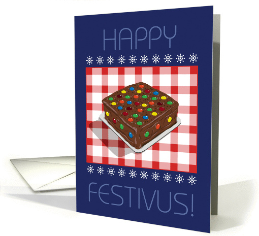 Chocolate Candy Decorated Festivus Cake card (946568)