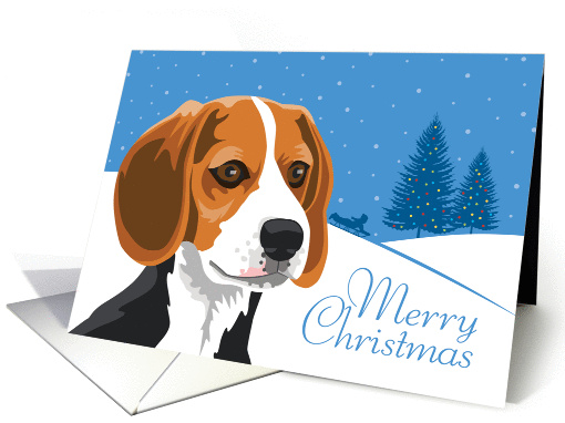 Christmas, Beagle, From Our Pack to Yours card (951507)