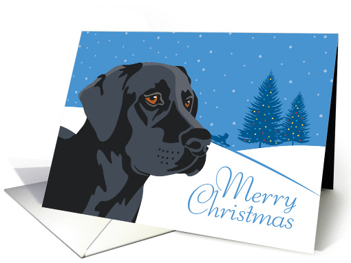 Christmas, Black Labrador Retriever, From Our Pack to Yours card