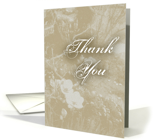 Sepia Garden Thank You card (978737)