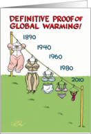 Global Warming Redux Funny Birthday Card