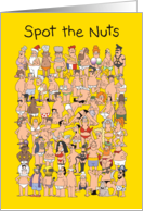 Spot The Nuts Humor Birthday Card