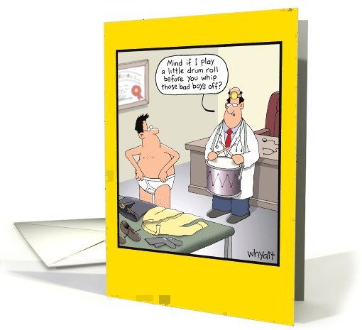Drum Roll Dr Office Adult Humor Birthday card (1090144)
