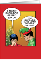 Sexted Santa Adult Christmas Card