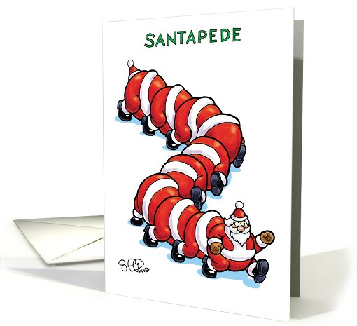 Santapede Funny Christmas card (1090288)