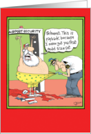 TSA Payback Dirty Santa Security check Christmas card