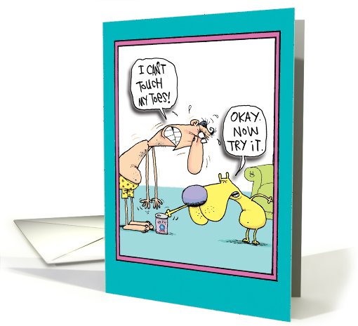 Reach for Beer Toes Father's Day card (1090490)