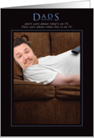 Television Couch Potato Funny Card for Father’s Day card