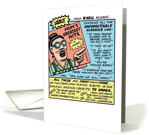 Greatest Hits Funny Mothers Day card (1090554)