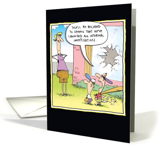 Internal Investigation Funny Card for Mother's Day card (1090624)