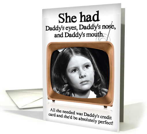 Daddy's Credit Card Humorous Father's Day card (1435074)