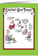 Group Therapy Christmas Joke Paper Card