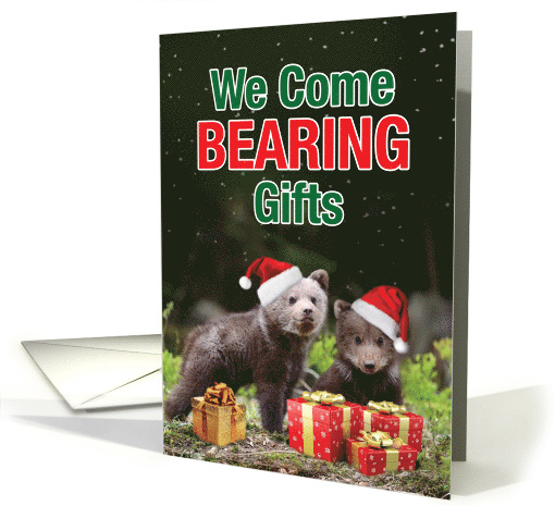 Bearing Gifts Humorous Card Featuring Wildlife In The... (1543538)