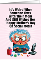 Lives With Mom Mother’s Day Card
