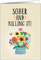 Sober And Killing It Recovery card