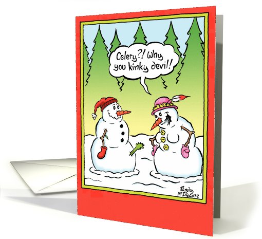 Celery Funny Holiday card (994663)